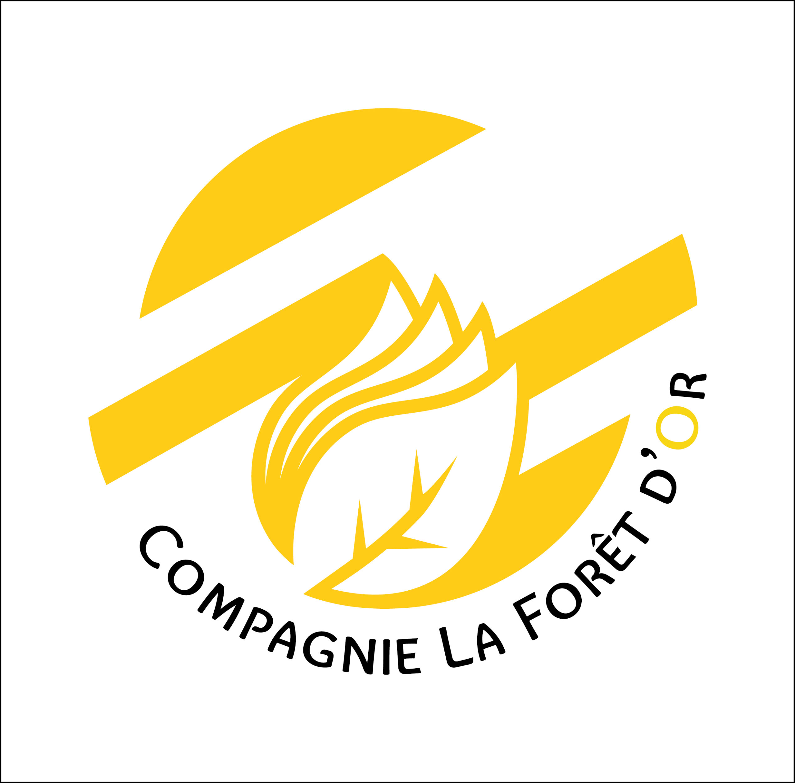 Logo de la compagnie de théâtre la forêt d'or